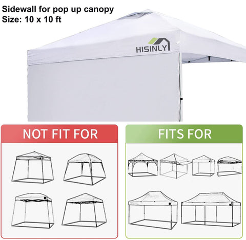 Hisinly canopy sidewall folded for easy storage and transport