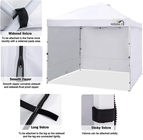 Hisinly white fabric close-up shows clean, durable material