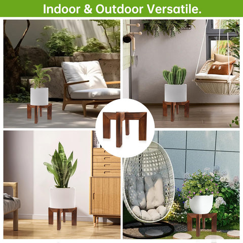 Hismocal indoor-outdoor stand serves as a versatile centerpiece.