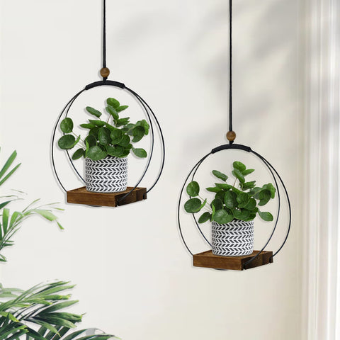 Hismocal indoor plant display rack offers secure, elegant plant staging.
