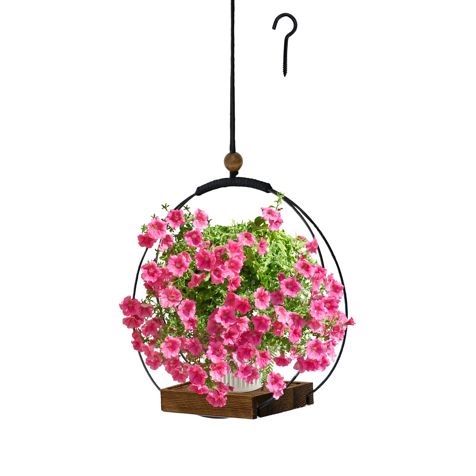Hismocal modern wall decor plant holder blends with minimalist and eclectic styles.