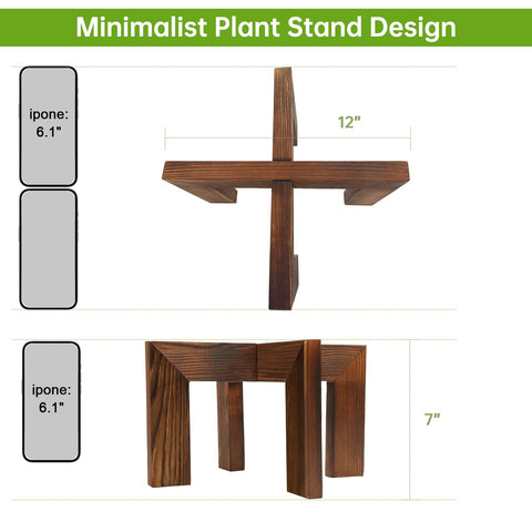 Hismocal stand fits most pots with 7-inch height and 12-inch diameter.