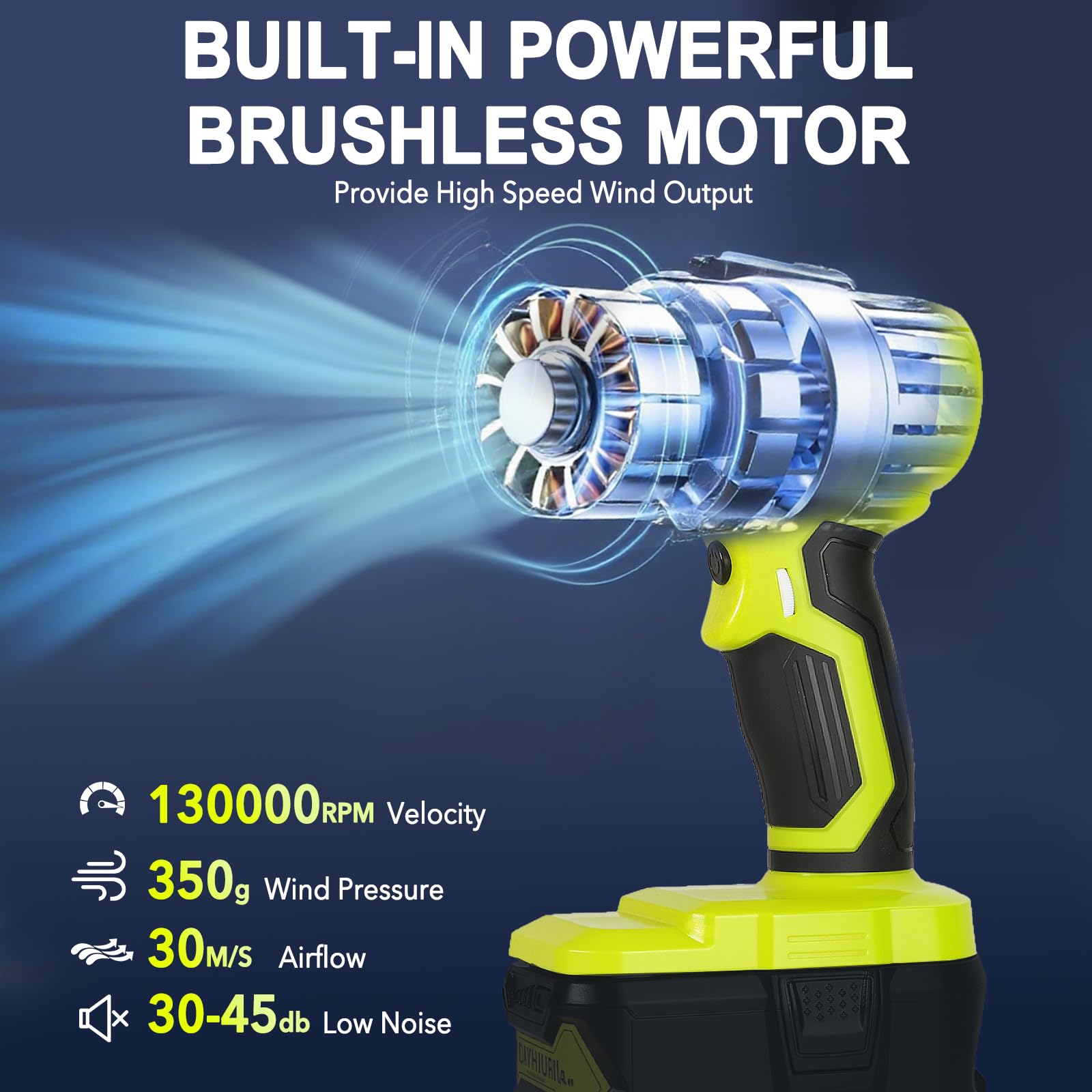 Histely 2025 lightweight brushless blower at 0.65 lb for long use