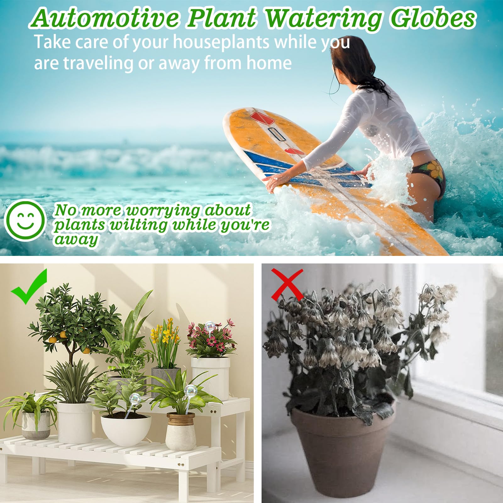 Histely plant waterer bundle makes a stylish gift for busy gardeners