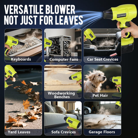 Histely handheld unit helps clean small areas like patios and keyboards.