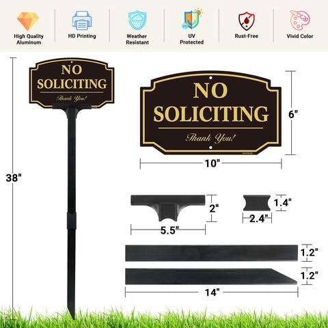 HISVISION 38-inch high sign to deter interruptions at the entrance.