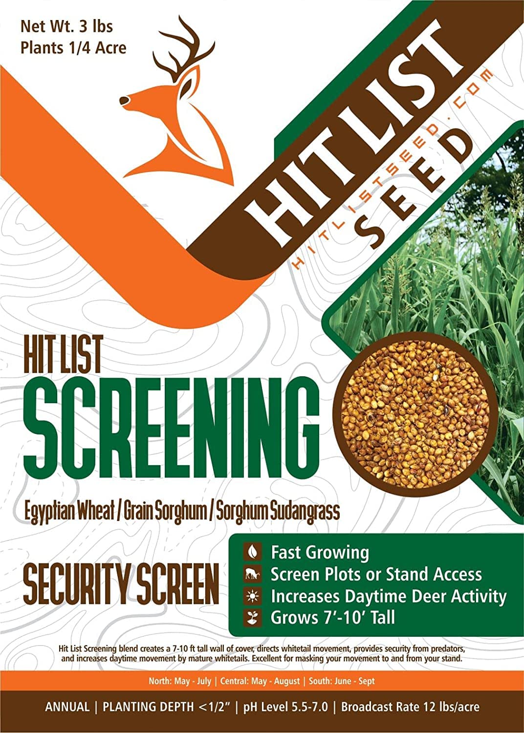 Hit List Seed Egyptian wheat field provides natural concealment for plots