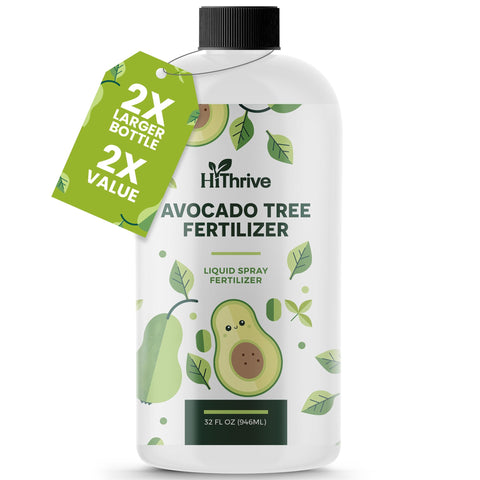 HiThrive avocado fertilizer 32oz bottle boosts micronutrient intake for lush growth