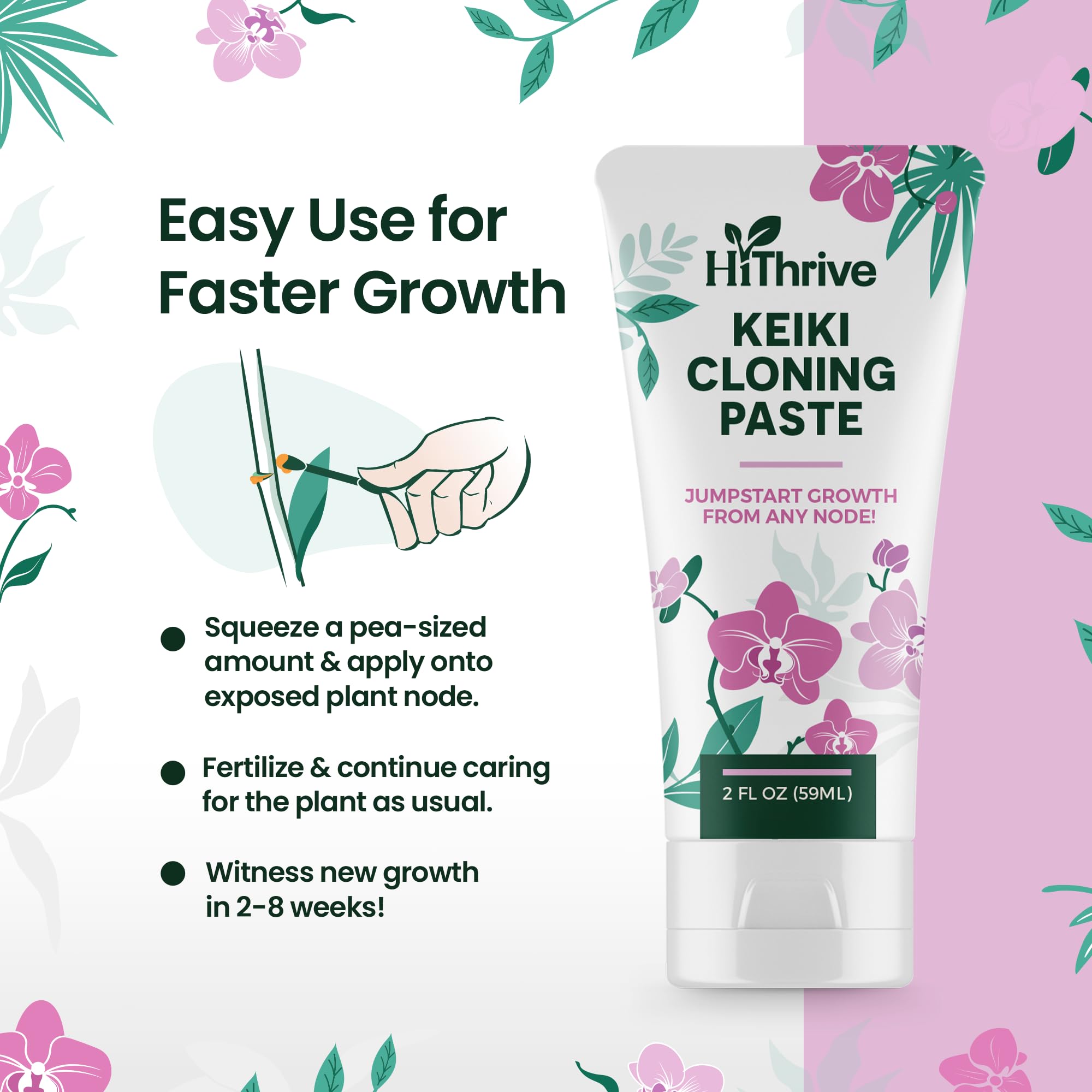 HiThrive Keiki Paste easy pea-sized application for quick growth