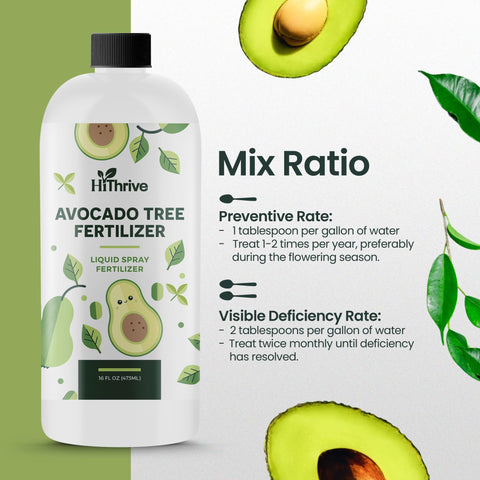 HiThrive outdoor plant feed used on citrus and avocado varieties.