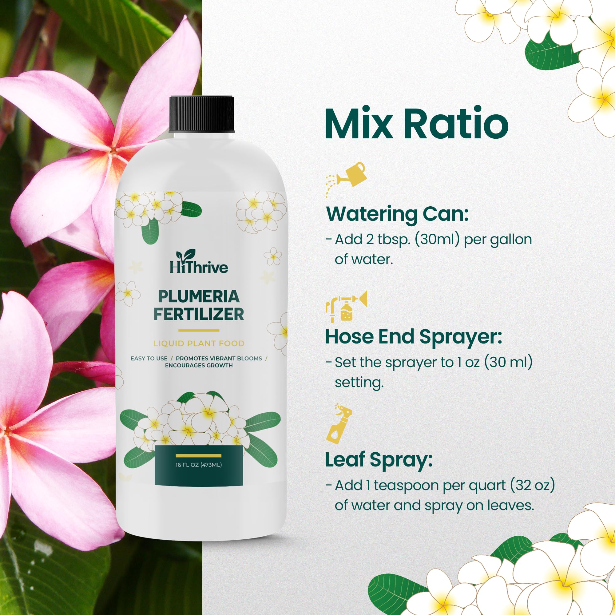 HiThrive Plumeria Food easy application during watering.
