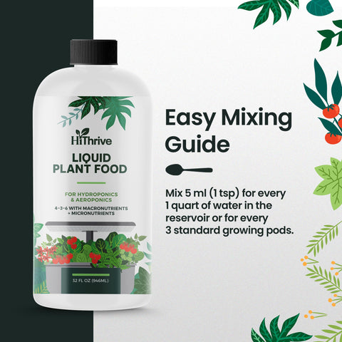 Vegetable garden hydroponics thriving with HiThrive formula