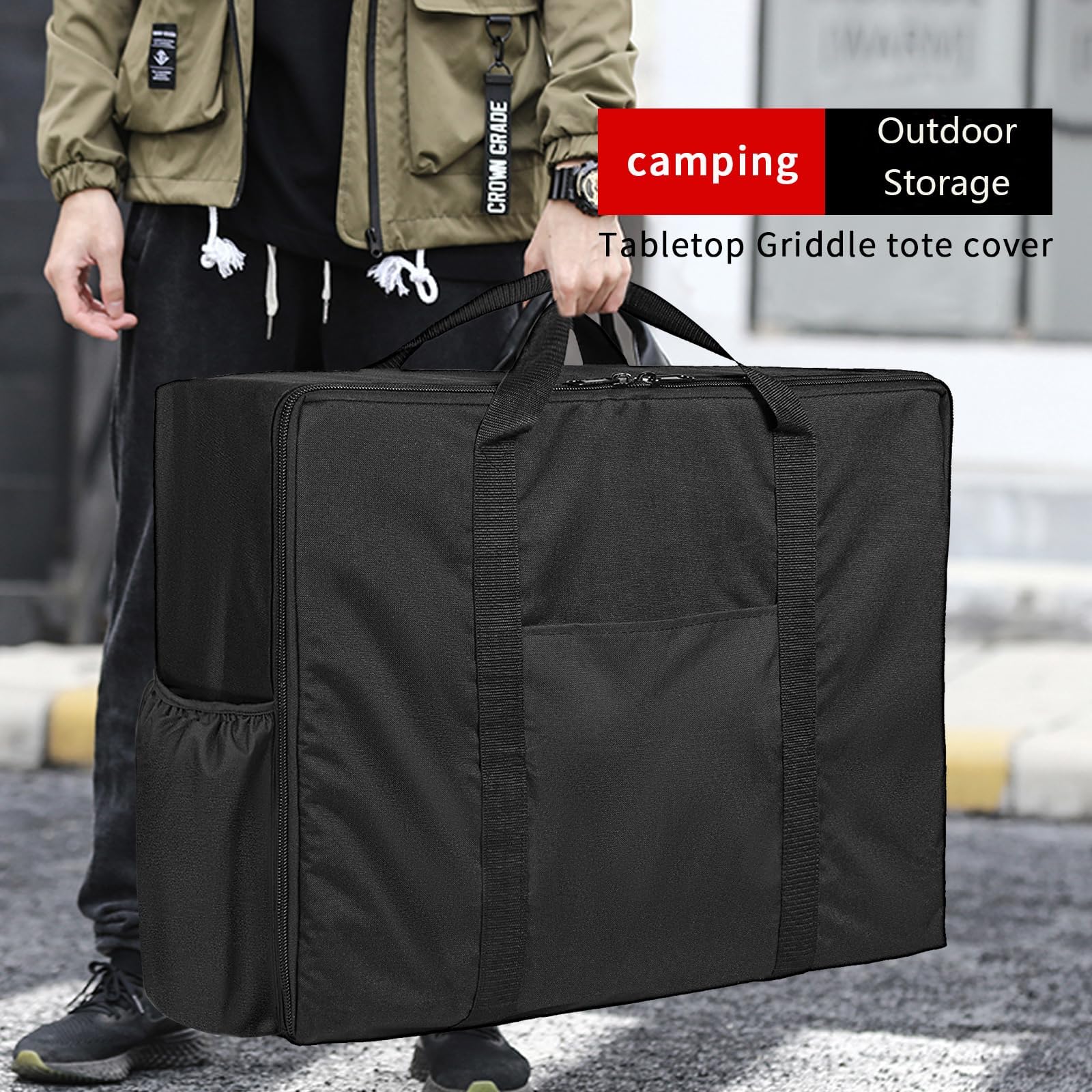 Hiticover bag carrying handles ready for effortless transport.