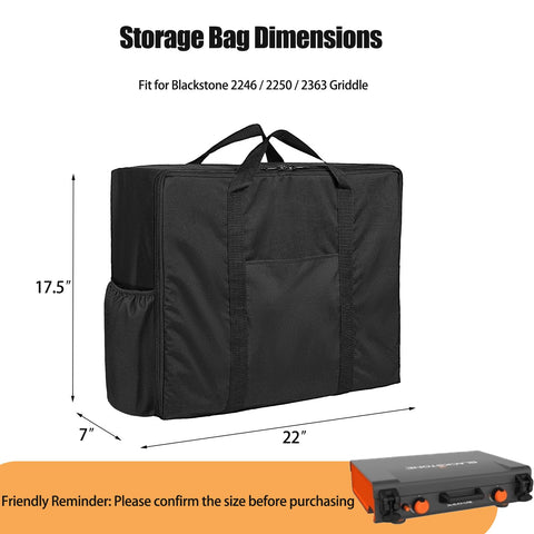 Hiticover bag side pockets open for easy tool access during cooking.