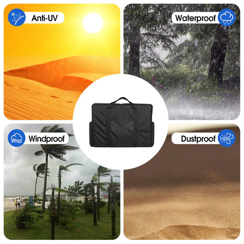 Hiticover bag weather-protective shell shielding from rain and dust.