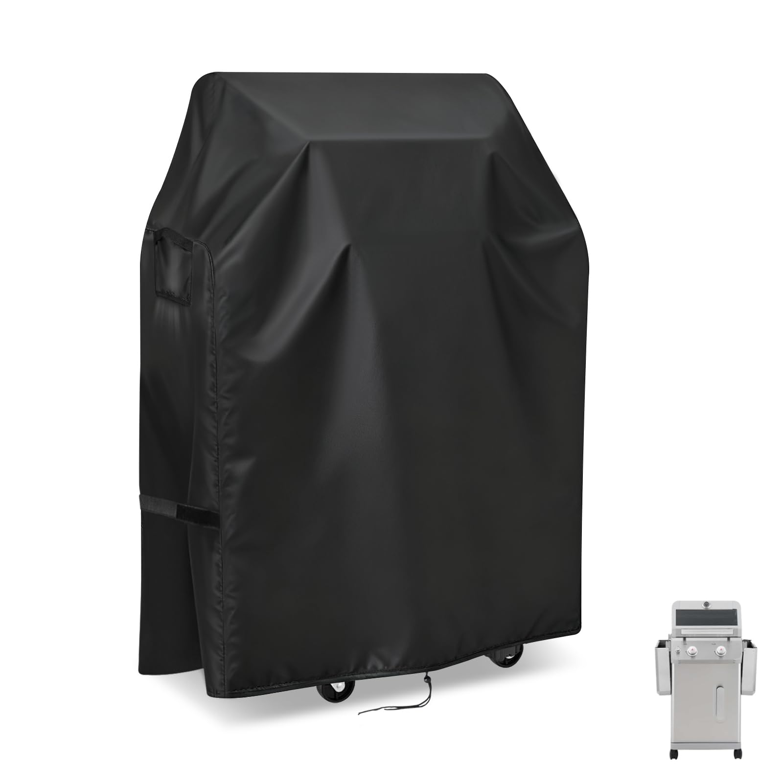 Hiticover grill cover 24x23x42 protecting Nexgrill Deluxe 2-Burner from rain and dust