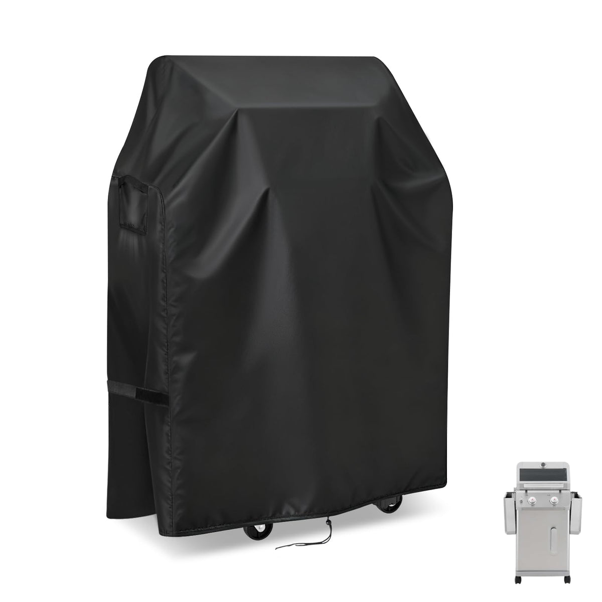 Hiticover grill cover 24x23x42 protecting Nexgrill Deluxe 2-Burner from rain and dust