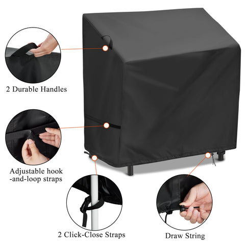 Hiticover Vevor Feasto cover side view blocks exposure to weather