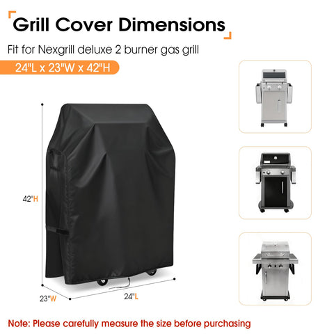 Hiticover waterproof Oxford fabric protects grill from rain and snow