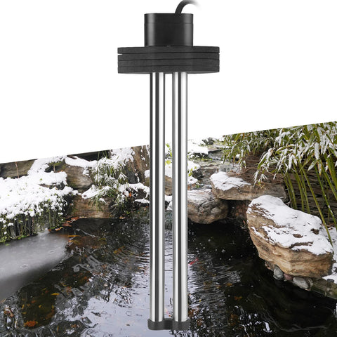 HITOP pond heater floats on water with foam to avoid mud contact