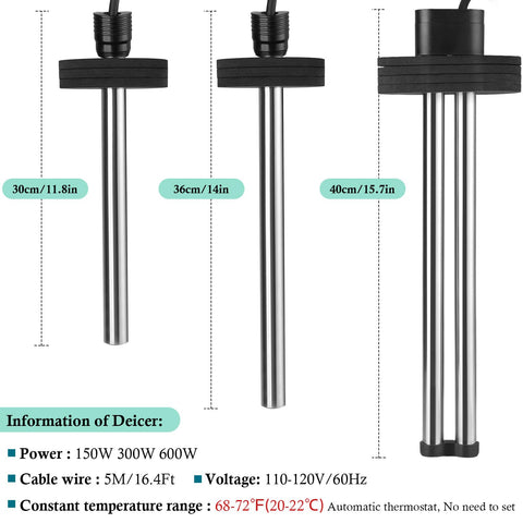 HITOP heater features a 16.4ft cable and 3-pin plug for safety
