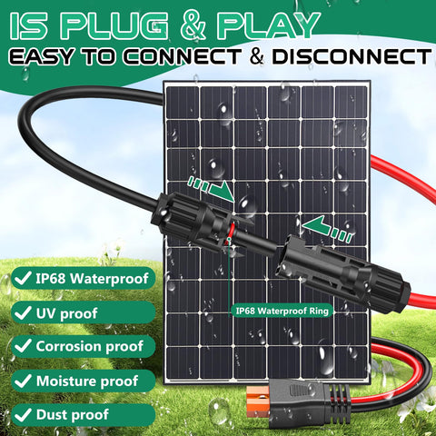 Hiutgowt XT60i-panel-inverter-compatible cable works with multiple power stations.