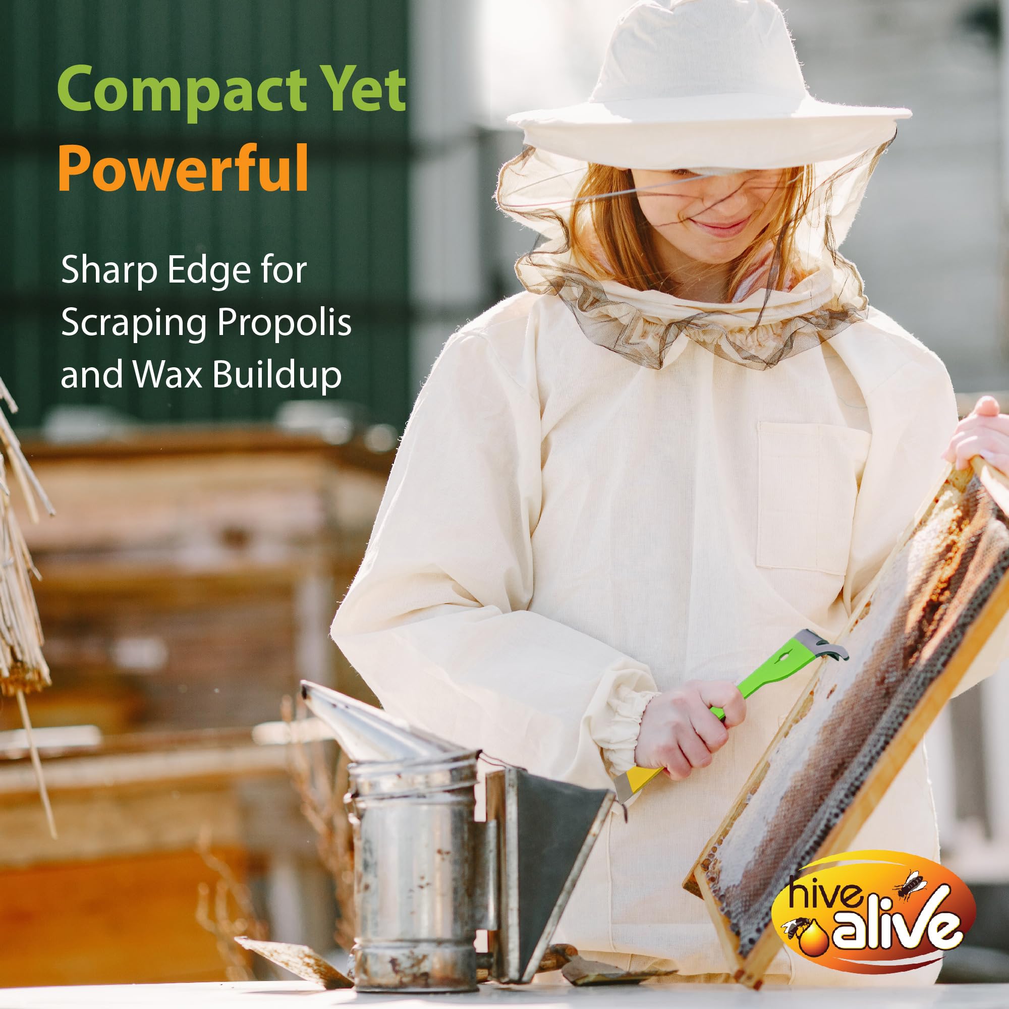 HIVE ALIVE built-in nail puller adds extra versatility for quick repairs.