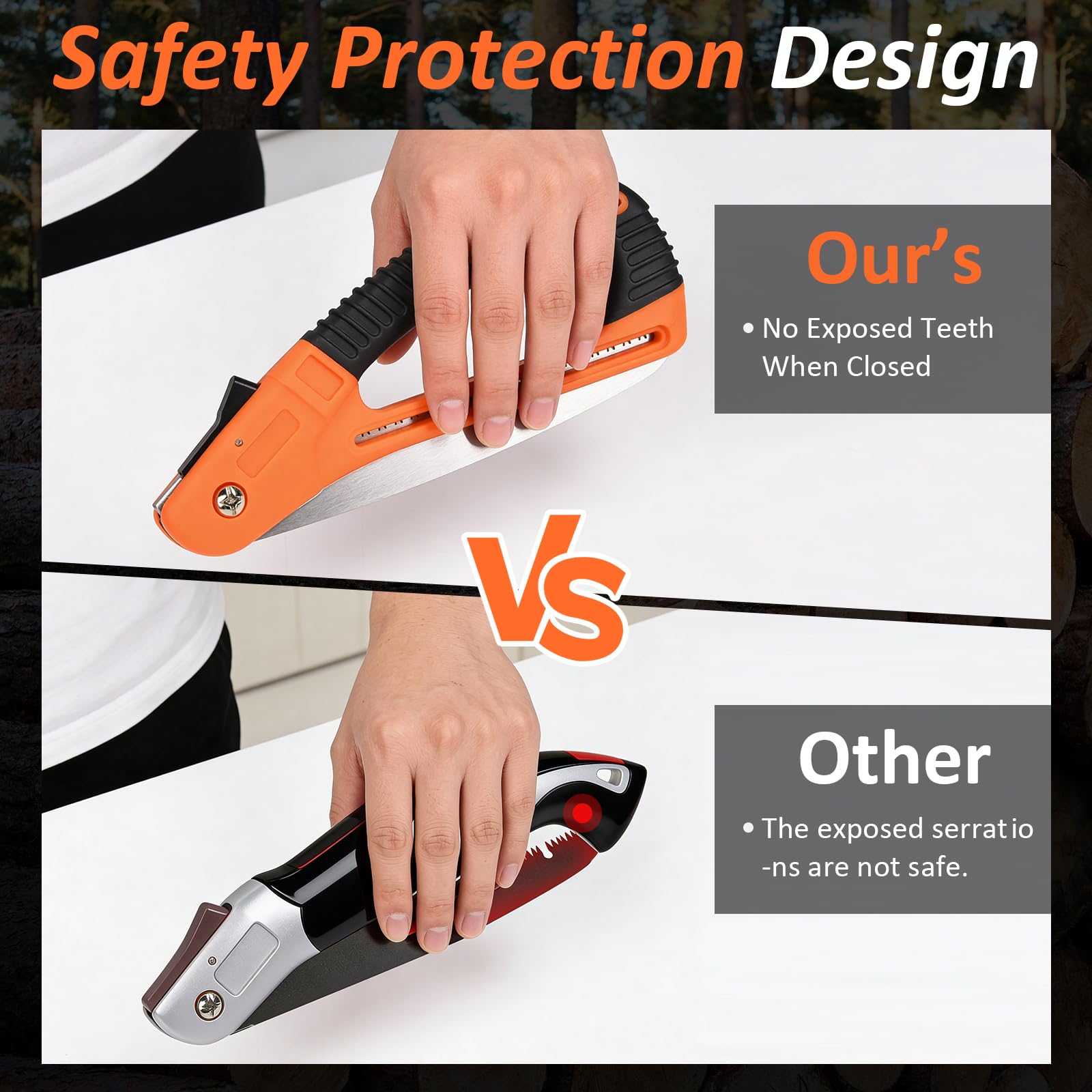 Hivenlly folding saw in use pruning trees and shrubs