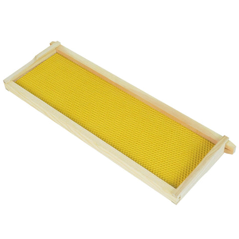 HiveSweet wax-coated foundations ease comb drawing and inspection.