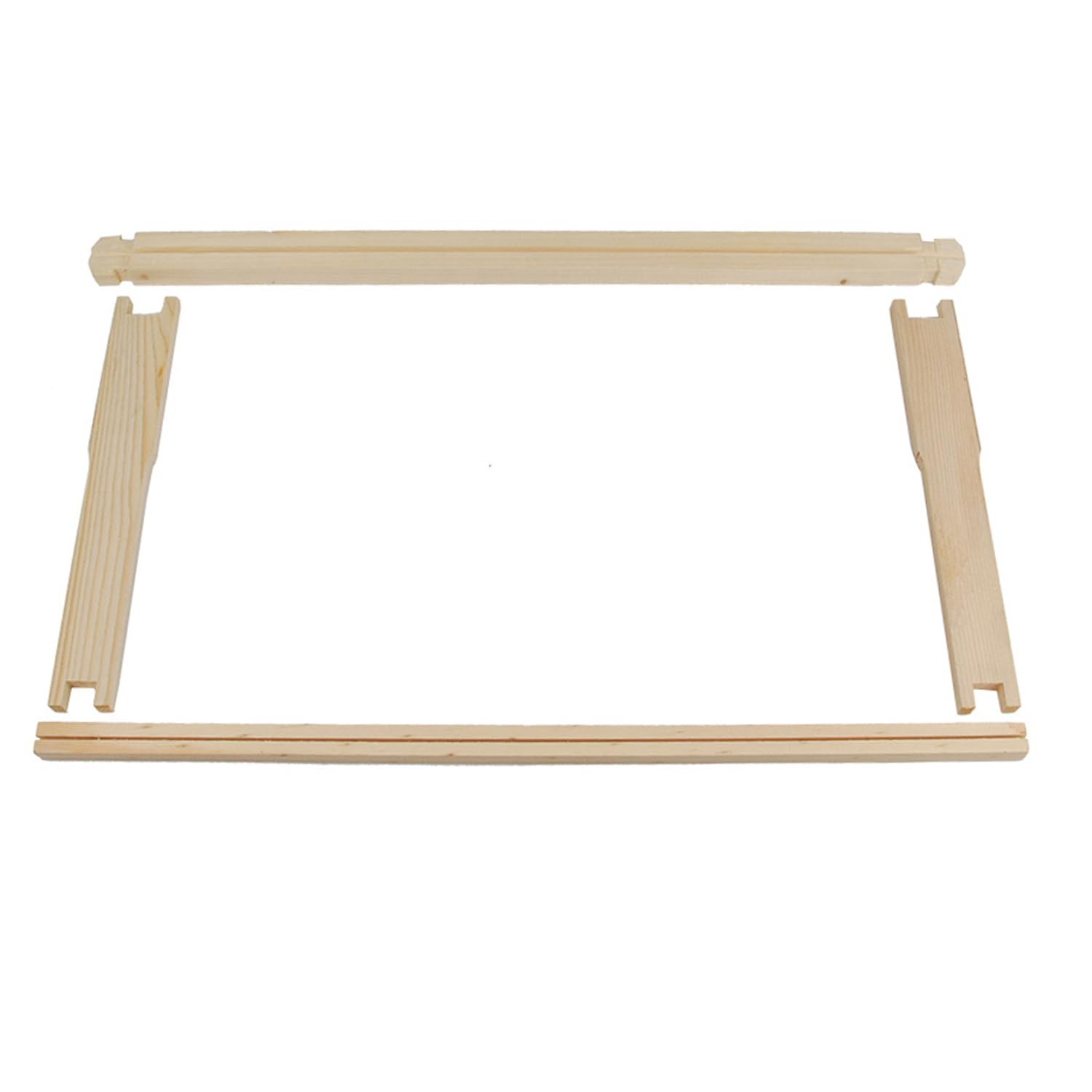 HiveSweet frames with natural beeswax tint support calm, natural hive activity.
