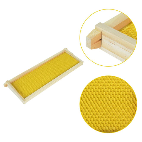 HiveSweet 4-inch deep frames fit 8/10-frame hives securely.