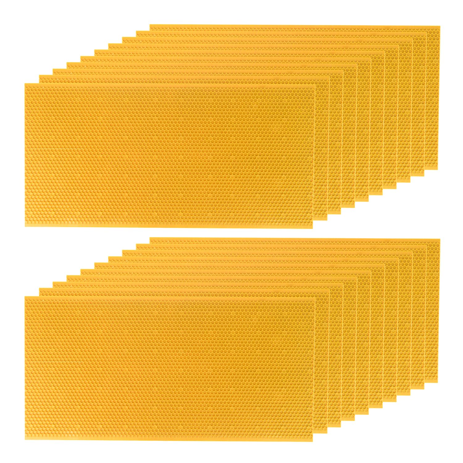 HiveSweet 8-1/2 inch waxed foundation sheet ready for frame installation