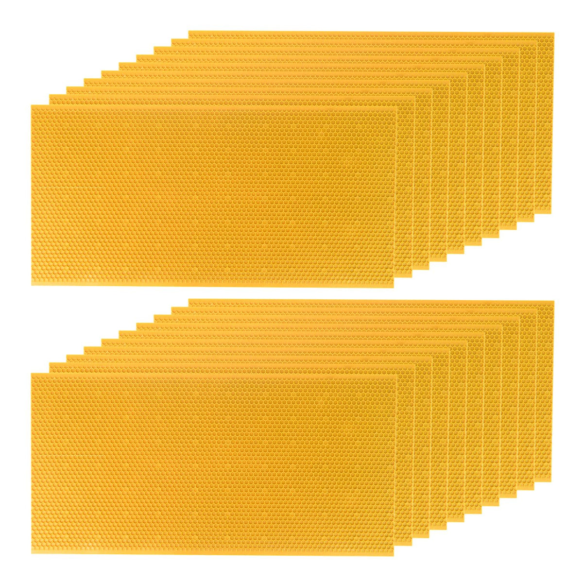 HiveSweet 8-1/2 inch waxed foundation sheet ready for frame installation