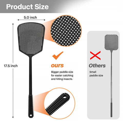 Hiway fly swatters four-pack suitable for home, office, campsite and more.