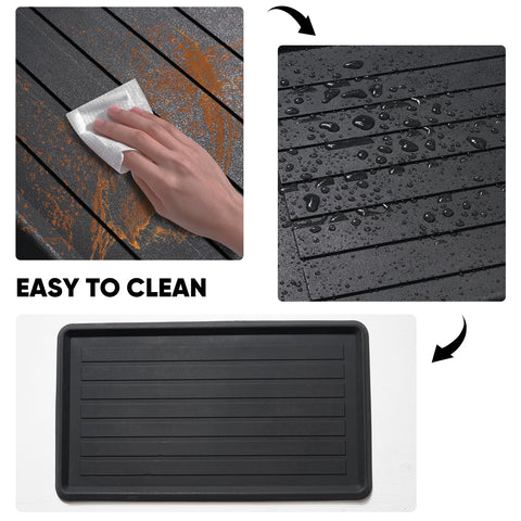 Pet-friendly HIYARD tray helps catch paw dirt and spills.