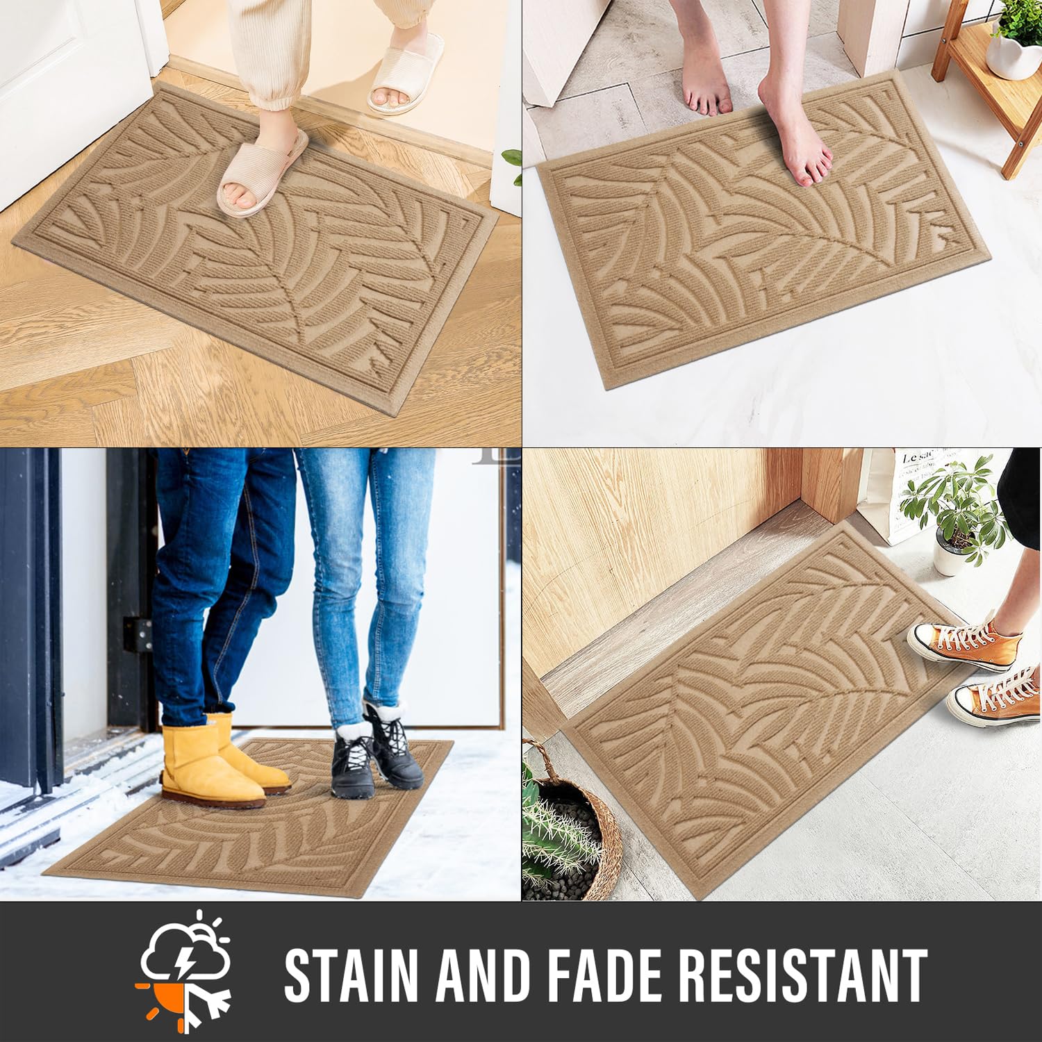 HIYARD fade-resistant mat maintains color across seasons and weather.