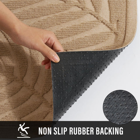 HIYARD door mat low-profile design for easy door clearance.
