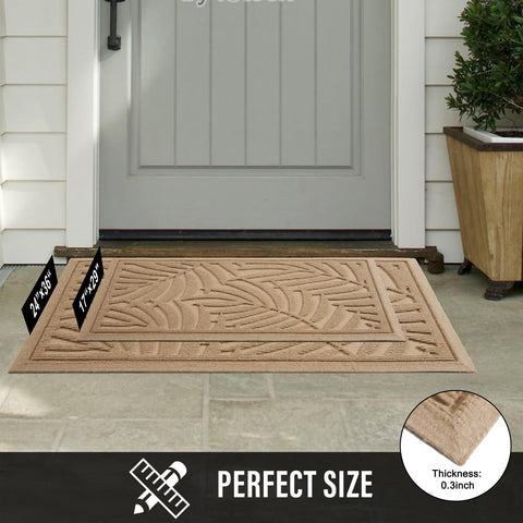 HIYARD easy-clean mat cleans by vacuuming or hose rinsing.