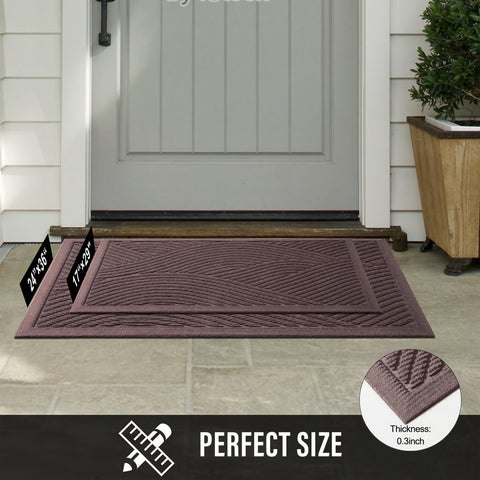 HIYARD easy-clean entry mat rinses clean with hose or vacuum