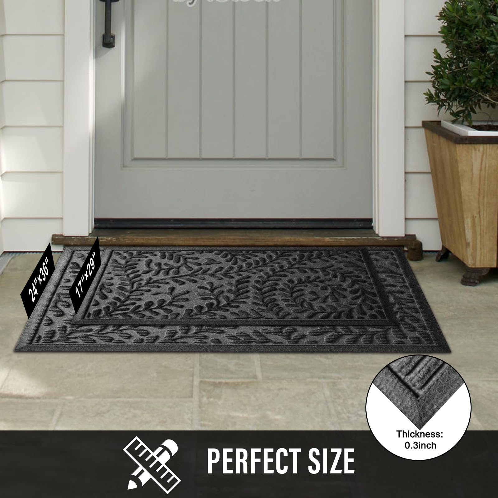 HIYARD mat is easy to clean with vacuuming or hose rinse