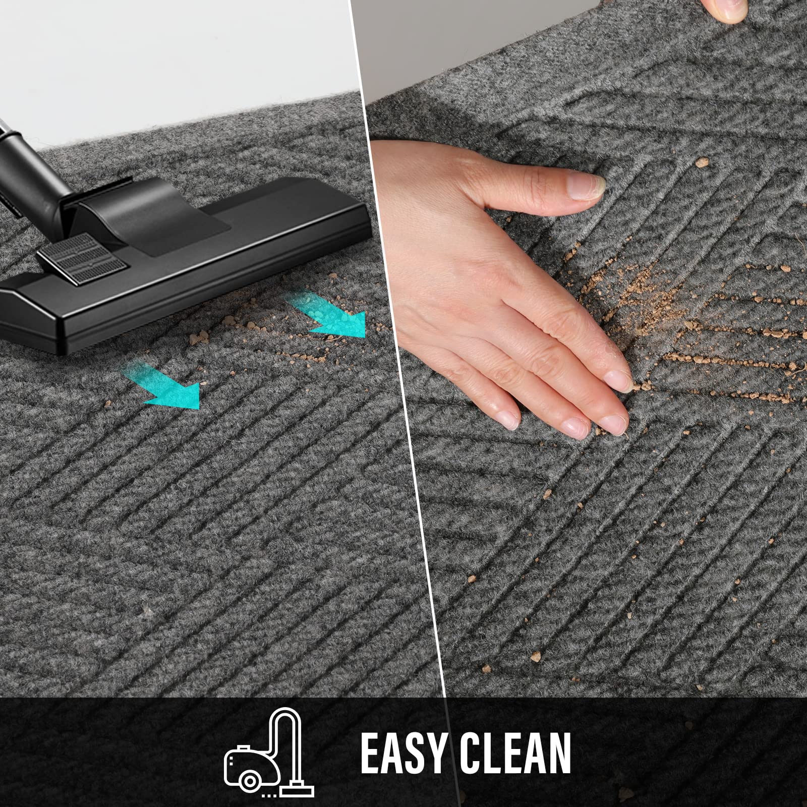 HIYARD easy clean hose rinse maintenance friendly mat.