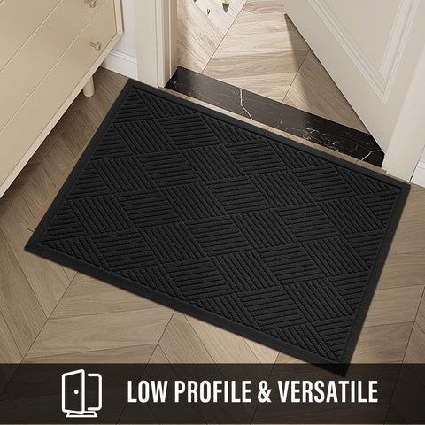 Easy-clean HIYARD mat can be vacuumed or hose rinsed after use.