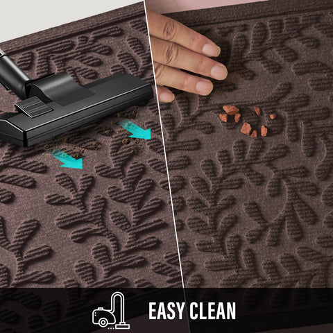HIYARD mat cleans easily with vacuum or hose rinse.