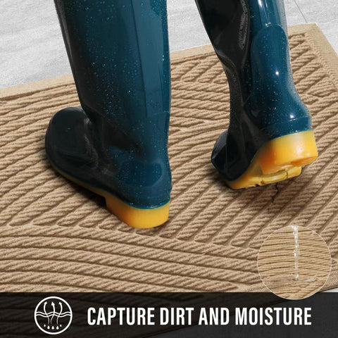 HIYARD non-slip backing helps prevent slips on entryways and protects floors.