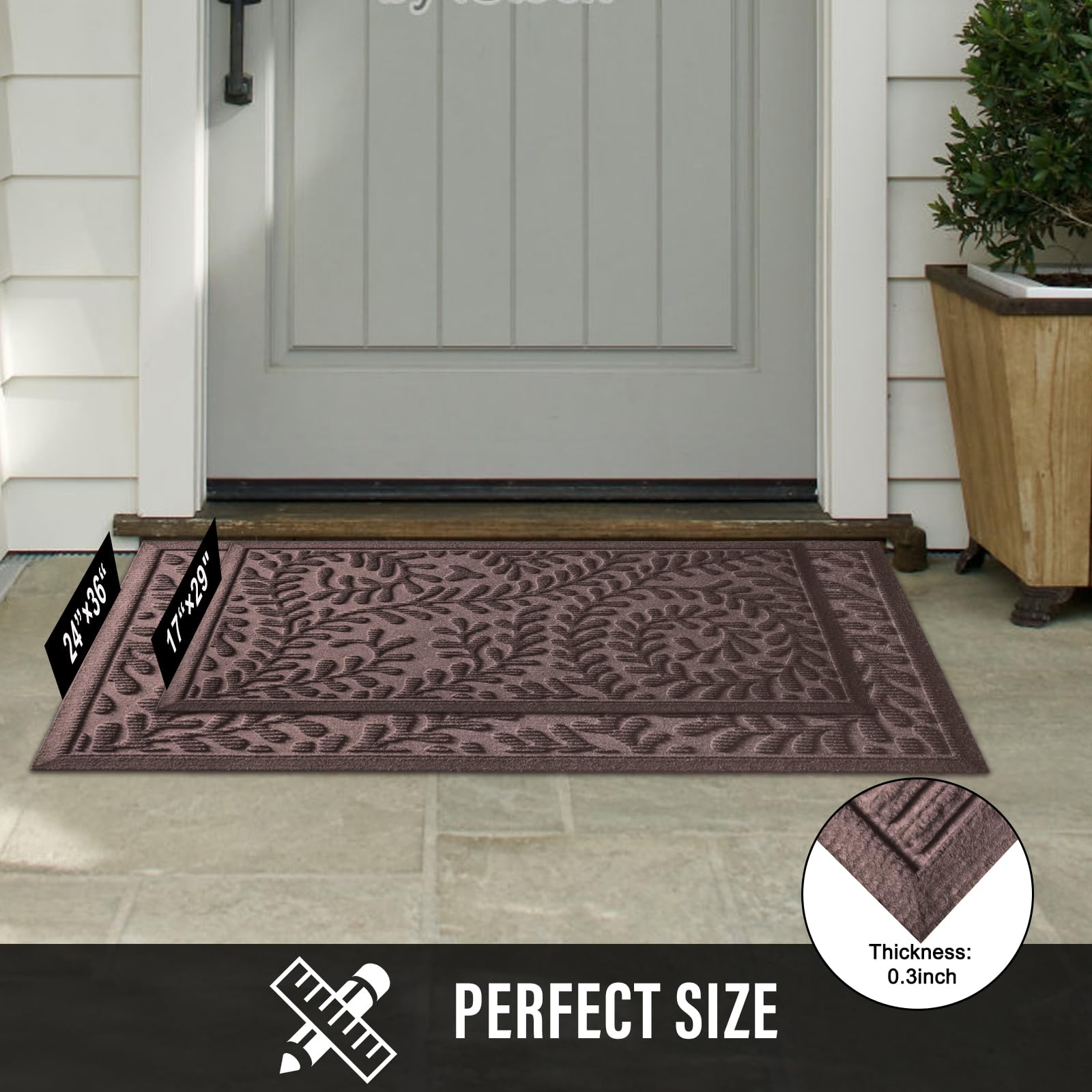 HIYARD door mat is suitable for indoor and outdoor use.