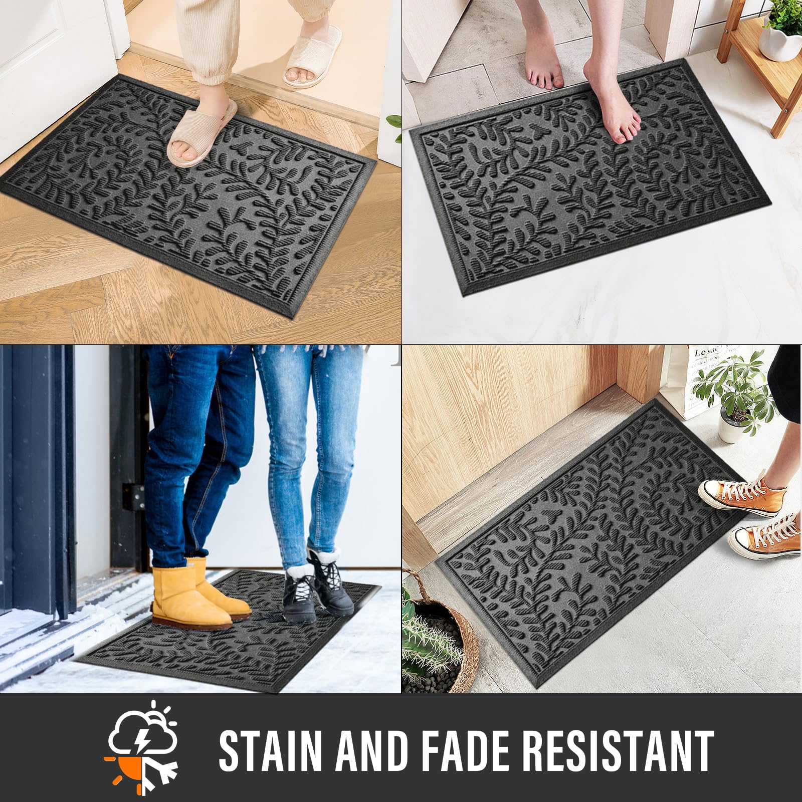 HIYARD low profile mat opens doors smoothly without sticking