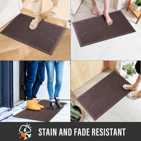 HIYARD low-profile 0.3 inch mat fits under doors smoothly