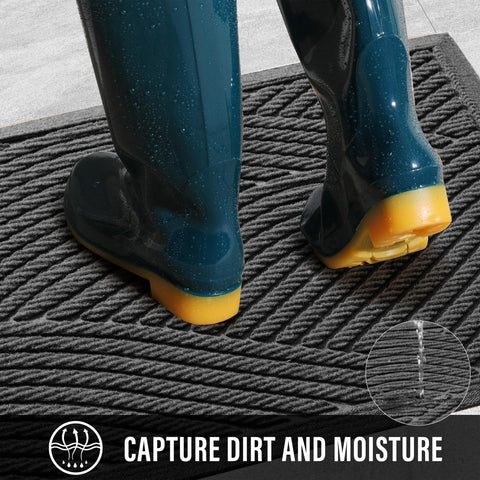 HIYARD mat features non-slip backing to protect floors