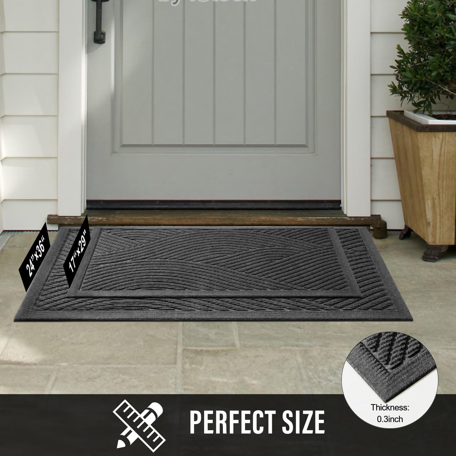 HIYARD versatile mat can be cut to fit high-traffic spaces.