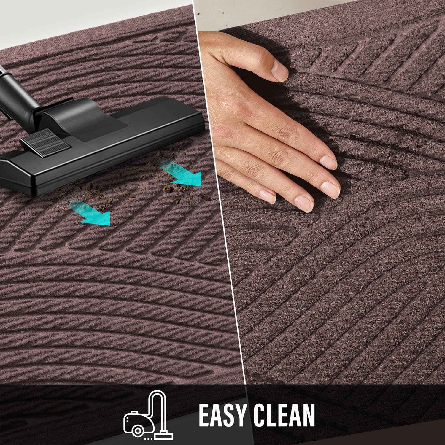 HIYARD weatherproof mat made from recycled fabric for outdoor use